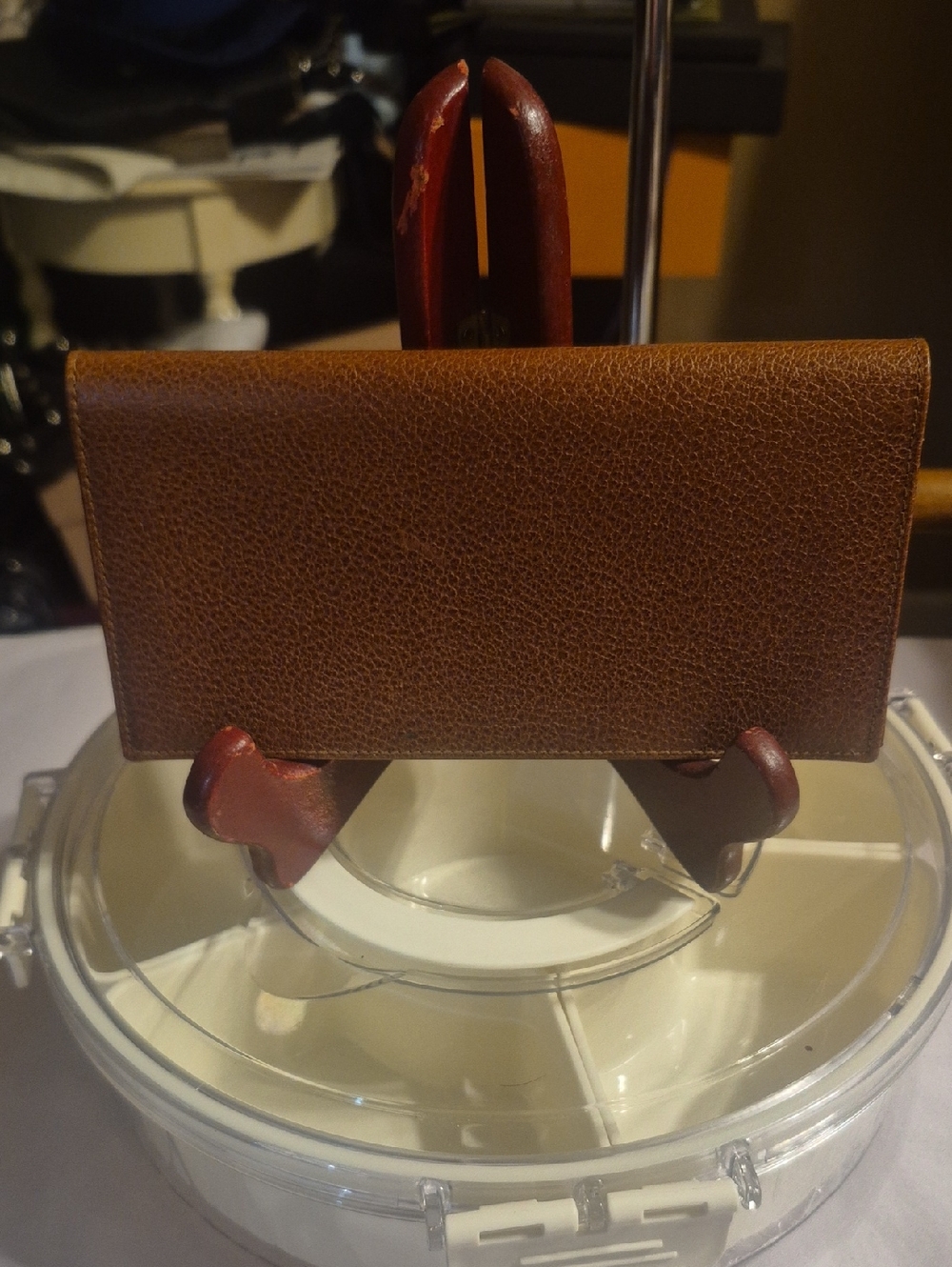 Salvatore ferragamo checkbook holder /wallet .like New . Authentic. - Picture 2 of 11